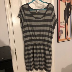 Grey Striped Old Navy Dress XL